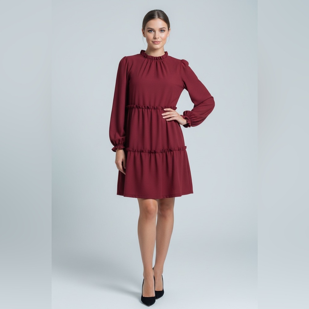 LuLaRoe Annabelle Ruffled Tiered Dress